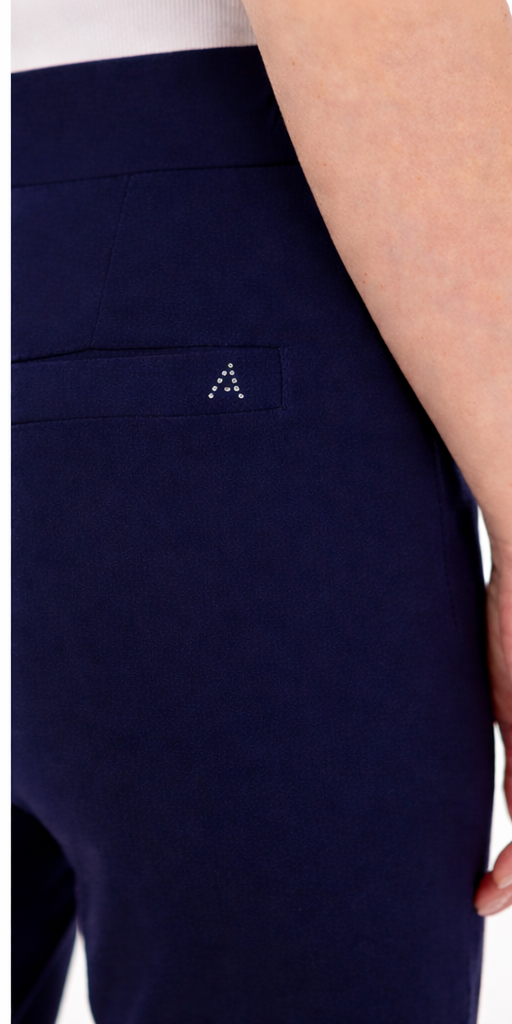 Pantalón Pitillo Tiro Alto Marino 2