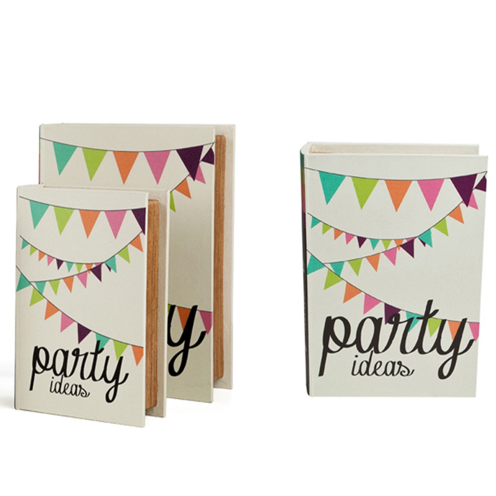 SET OF 2 PARTY BOOK BOX HF