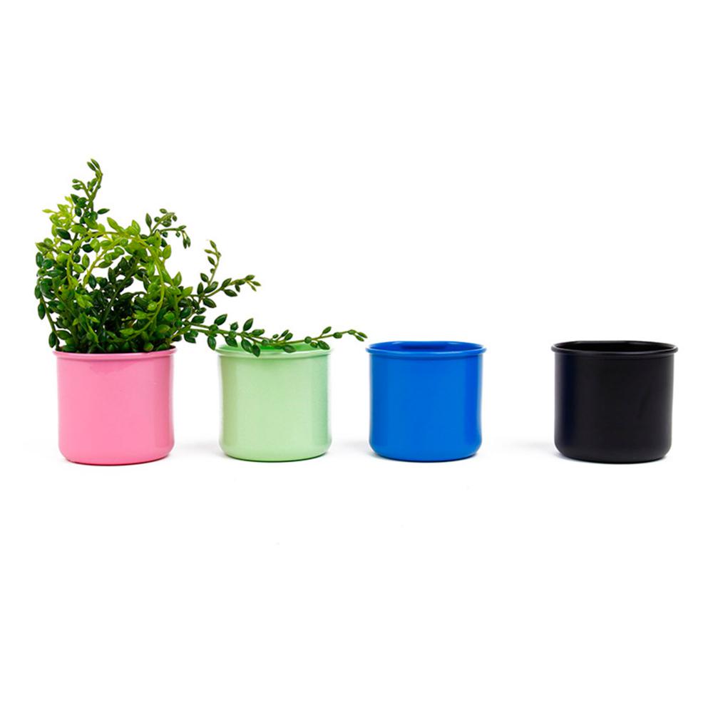 PACK OF 4 SMALL FLOWER POTS IMAN DECO HF