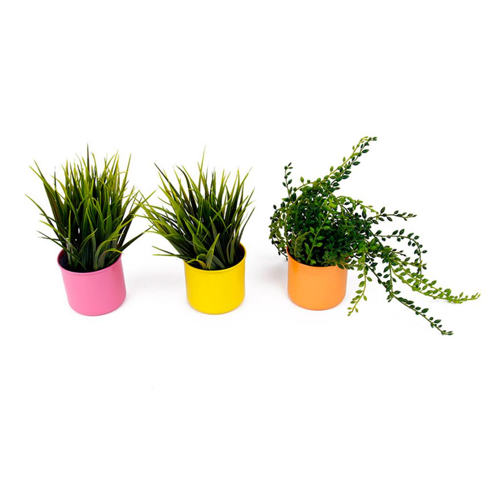 PACK OF 3 BIG FLOWER POTS IMAN DECO HF