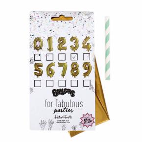 BALLOONS GOLD NUMBERS HF - Item2