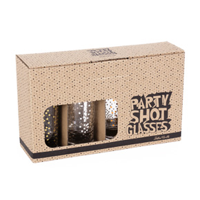 PACK 4 SHOT GLASSES PARTY DOTS HF - Item3