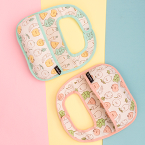 PACK 2 BABY BIB PINK AND GREEN HF - Item3