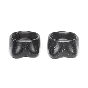 PACK OF 2 TITS CANDLE HOLDERS BLACK SMALL SIZE HF
