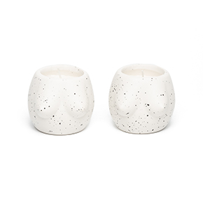PACK OF 2 TITS CANDLE HOLDERS WHITE BIG SIZE HF - Item