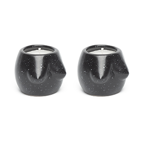 PACK OF 2 TITS CANDLE HOLDERS BLACK BIG SIZE HF - Item1