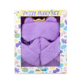 SLIPPERS AND FACEMASK PURPLE HF - Item