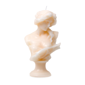 WHITE BUST MUSA CANDLE HF 