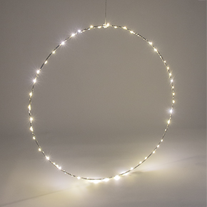DECORATIVE LED LIGHT RING WHITE HF - Item1