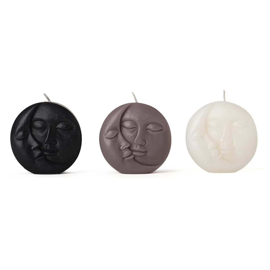 PACK OF 3 SUN & MOON CANDLES HF