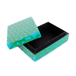 BLUE AND GREEN RESIN BOX HF - Item