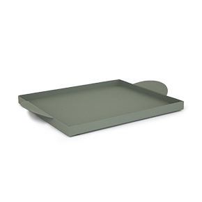 OLIVE GREEN METAL TRAY HF