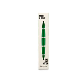 PACK OF 2 LONG EMERALD CANDLES HF - Item1
