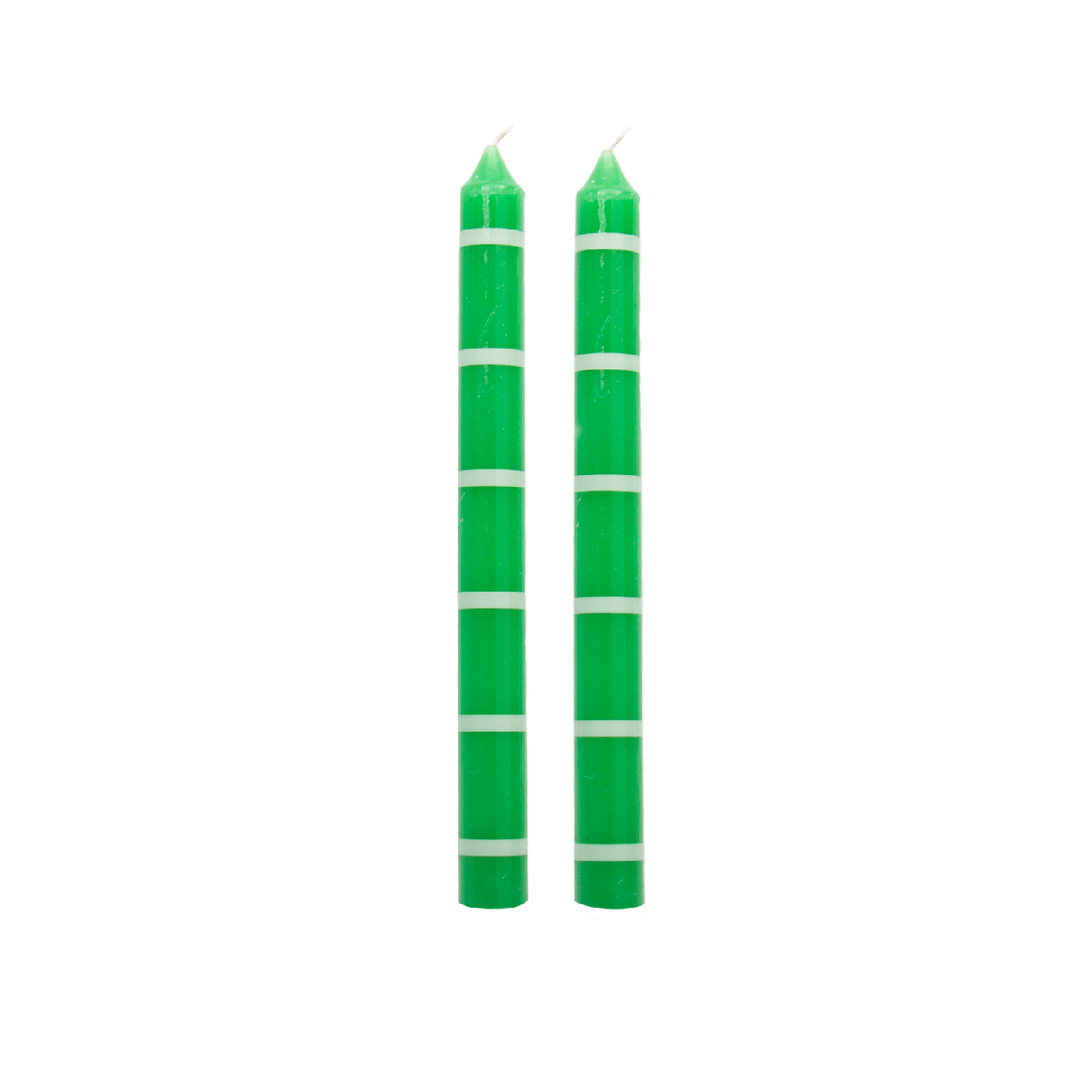 PACK OF 2 LONG EMERALD CANDLES HF