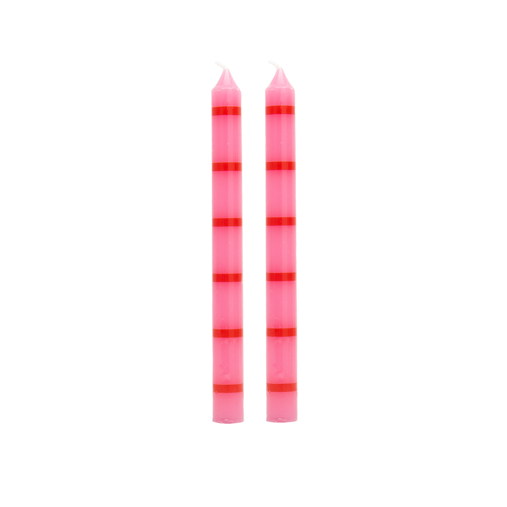 PACK OF 2 LONG RUBY CANDLES HF