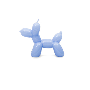 BLUE BALLOON DOG CANDLE HF - Item