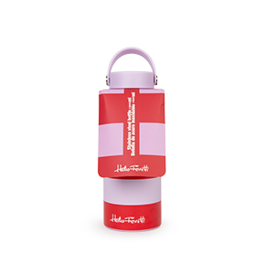 RED AND PINK STRIPED BOTTLE 1L HF - Item1