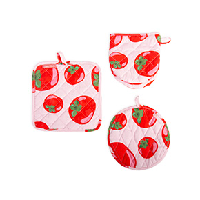 TOMATOES OVEN MITT AND CLOTH SET HF - Item