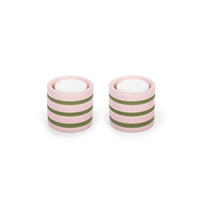 PACK OF 2 HARMONY CERAMIC CANDLE HOLDERS HF