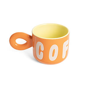 TAZA COFFE NARANJA HF