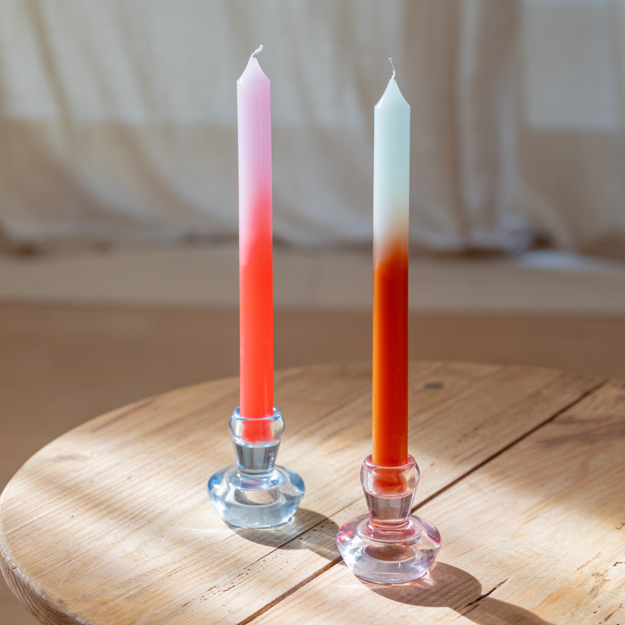 PACK DE 2 VELAS LARGAS GLOSSY AMANECER HF