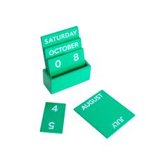 CALENDARIO PEQUEÑO FULL COLOR GLOSSY VERDE HF - Ítem1