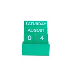 CALENDARIO PEQUEÑO FULL COLOR GLOSSY VERDE HF