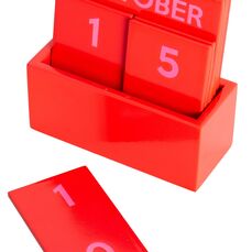 CALENDARIO PEQUEÑO FULL COLOR GLOSSY ROJO HF - Ítem2