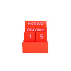 CALENDARIO PEQUEÑO FULL COLOR GLOSSY ROJO HF