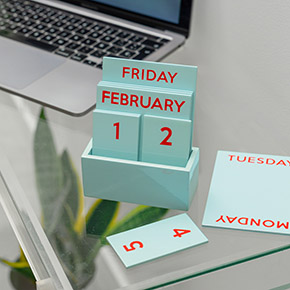 CALENDARIO PEQUEÑO FULL COLOR GLOSSY CELESTE HF - Ítem4
