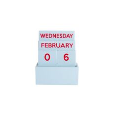 CALENDARIO PEQUEÑO FULL COLOR GLOSSY CELESTE HF