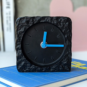 BLACK RAW SQUARE CLOCK HF - Item3