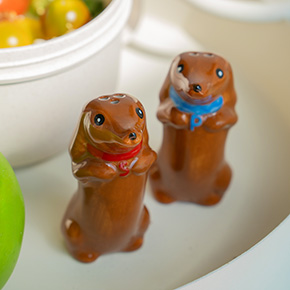 DACHSHUND SALT AND PEPPER SHAKERS HF - Item2