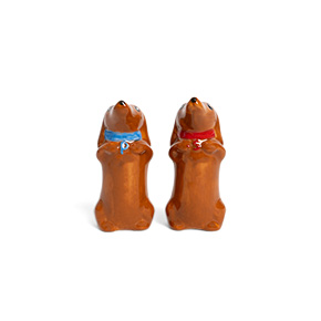 DACHSHUND SALT AND PEPPER SHAKERS HF