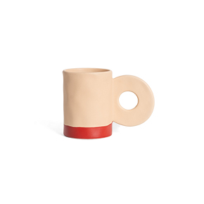 BEIGE CERAMIC MUG HF