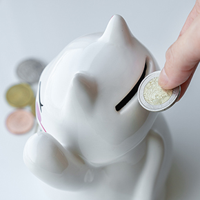 WHITE MONEY BOX LUCKY CAT HF - Item3