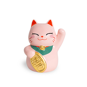 HUCHA LUCKY CAT ROSA HF