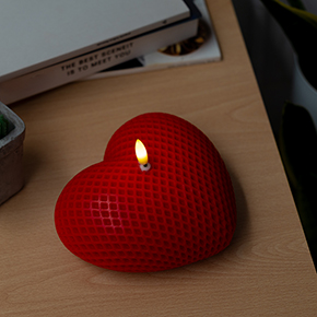 LED RED HEART CANDLE HF - Item1