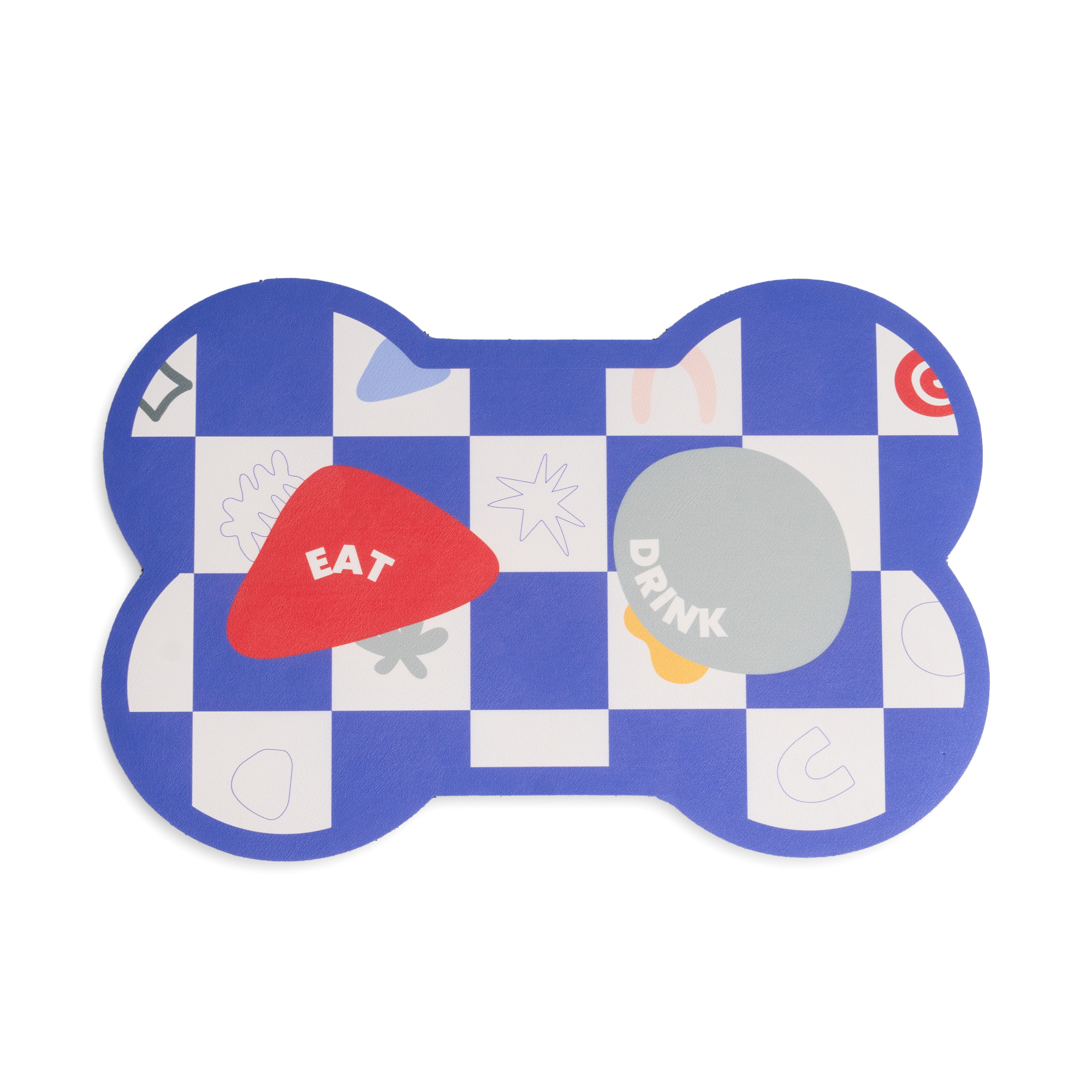 ABSTRACT ABSORBENT MAT FOR DOG BOWL HF