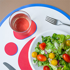 PACK OF 2 ABSTRACT PLACEMATS HF - Item3