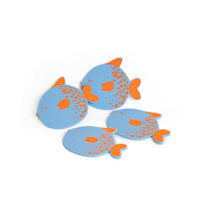 PACK OF 4 PUFFERFISH COASTERS HF - Item1