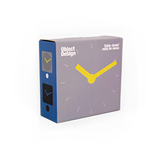 GREY RAW SQUARE CLOCK HF - Item3