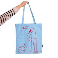 TOTE BAG LIFE IS SIMPLE CELESTE HF - Ítem1