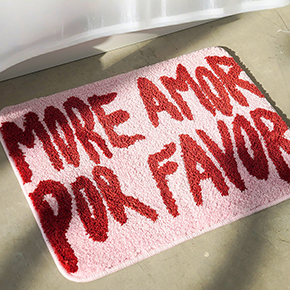 PINK MORE LOVE BATH MAT HF - Item1