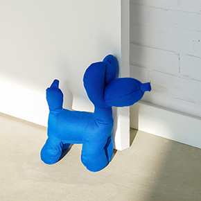 ELECTRIC BLUE BALLOON DOG DOORSTOP HF - Item1