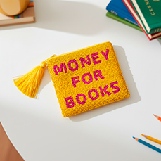 SMALL MONEY FOR BOOKS CLUTCH HF - Item1