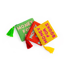 CLUTCH PEQUEÑO MONEY FOR BOOKS HF - Ítem1