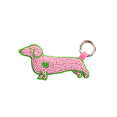 LLAVERO TECKEL ROSA HF