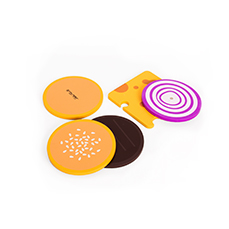 PACK DE 5 POSAVASOS CLASSIC BURGER HF - Ítem1