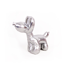 SILVER BALLOON DOG DOORSTOP HF